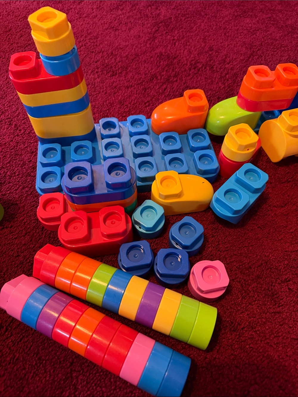 Colorful Interlocking Building Blocks Set for Creative Play - Multicolor - Picture 6 of 6
